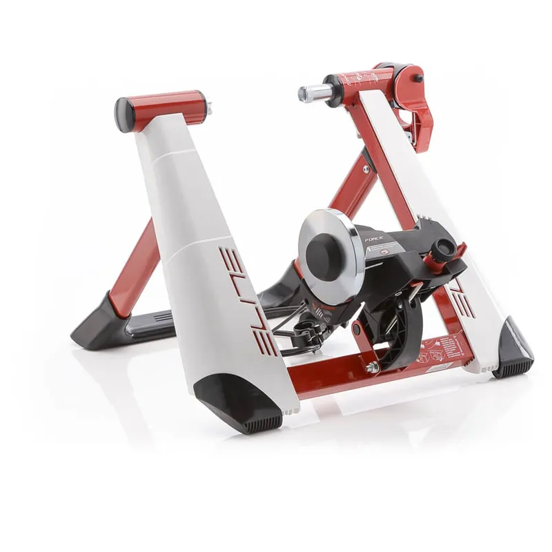 Elite Novo Force Turbo Trainer - White/Red-2