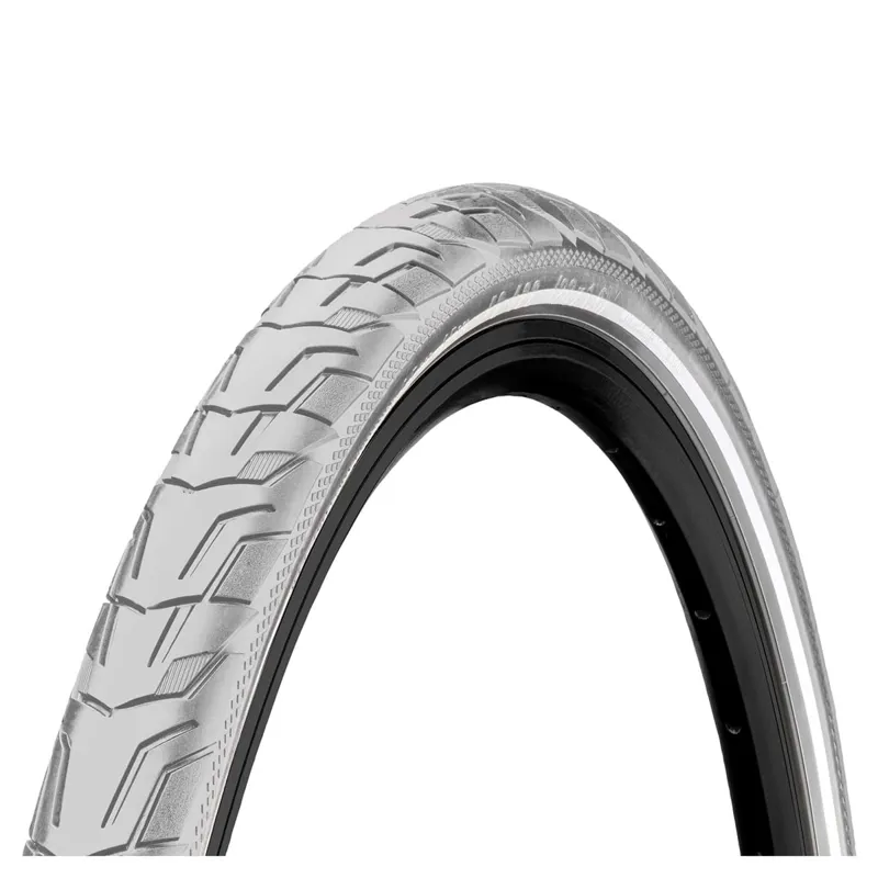 Continental Ride City Reflex Wire Bead Tyre - Grey/Grey Reflex