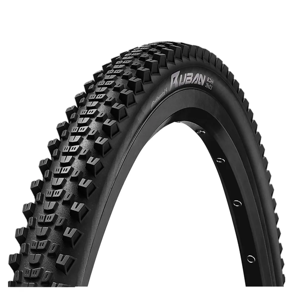 uPRISE Bikes Continental Ruban Wire Bead Tyre - Black/Black | Price match, 365 day return s, 18-Month Warranty, Finance Available & Free UK Delivery