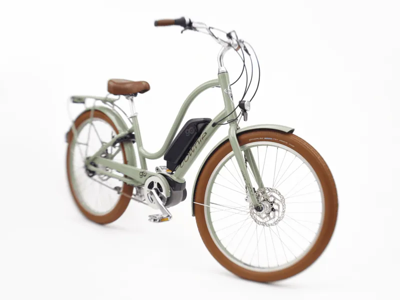 Electra Townie Go 5i EQ Step Thru 2025 Women's Electric Hybrid Bike - Green Tea-1