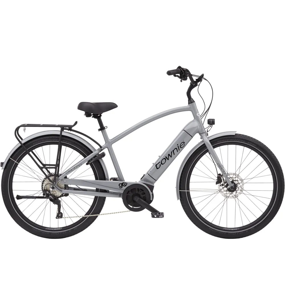 uPRISE Bikes Electra Townie Path Go 10D EQ Step Over 2025 Electric Hybrid Bike - Nardo Grey | Price match, 365 day return s, 18-Month Warranty, Finance Available & Free UK Delivery