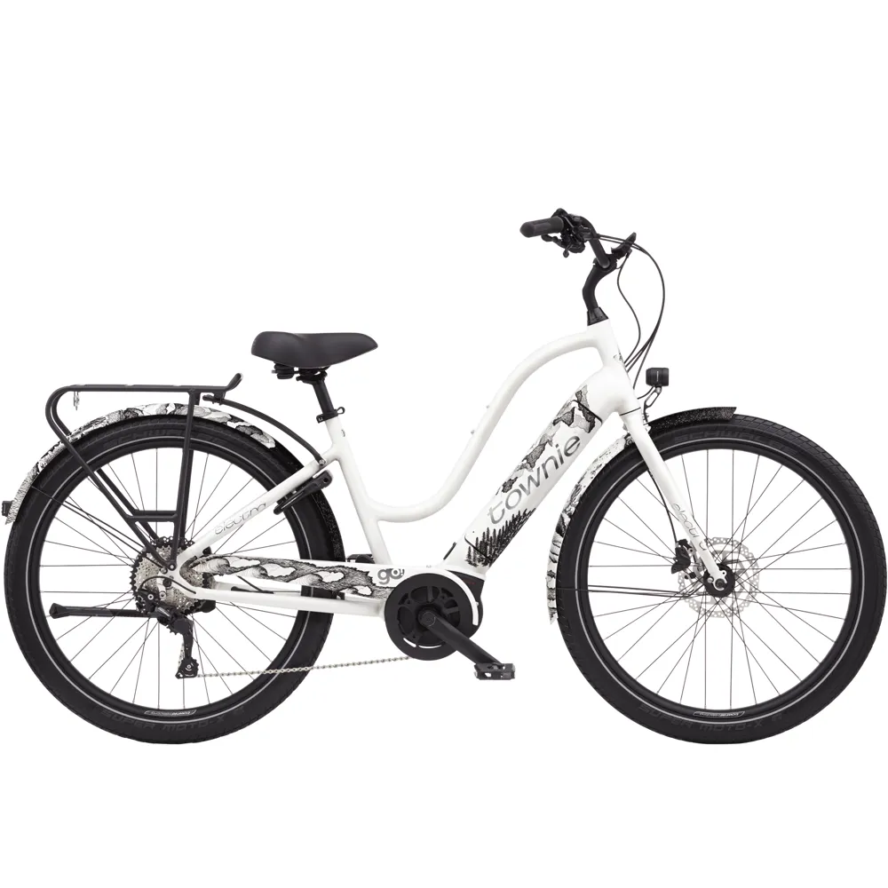 uPRISE Bikes Electra Townie Path Go 10D EQ Step Thru 2025 Women's Electric Hybrid Bike - White | Price match, 365 day return s, 18-Month Warranty, Finance Available & Free UK Delivery