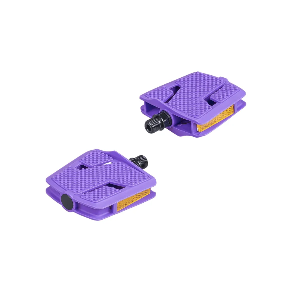 uPRISE Bikes Trek Kid's Platform Large Pedal Set - 9/16 Inch - UltraViolet | Price match, 365 day return s, 18-Month Warranty, Finance Available & Free UK Delivery