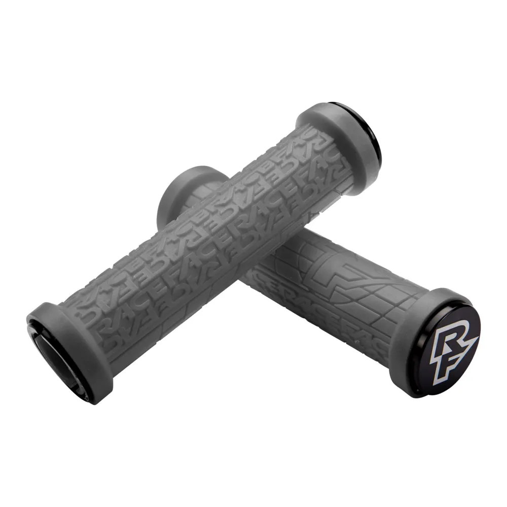 uPRISE Bikes Race Face Grippler LTD Edition Lock-On MTB Grips - Battleship Grey | Price match, 365 day return s, 18-Month Warranty, Finance Available & Free UK Delivery