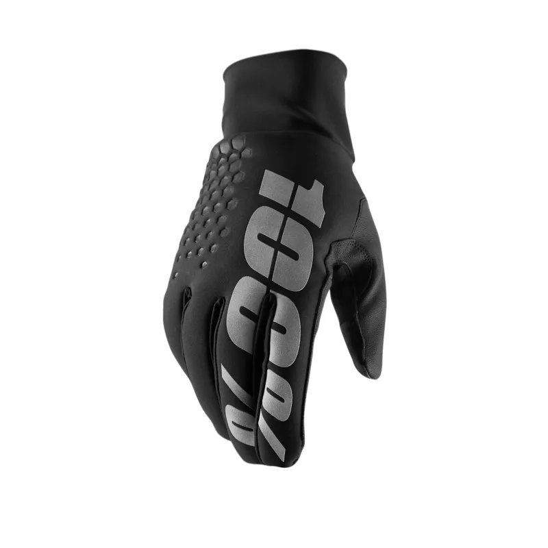 100 Percent Hydromatic Brisker MTB Gloves - Black
