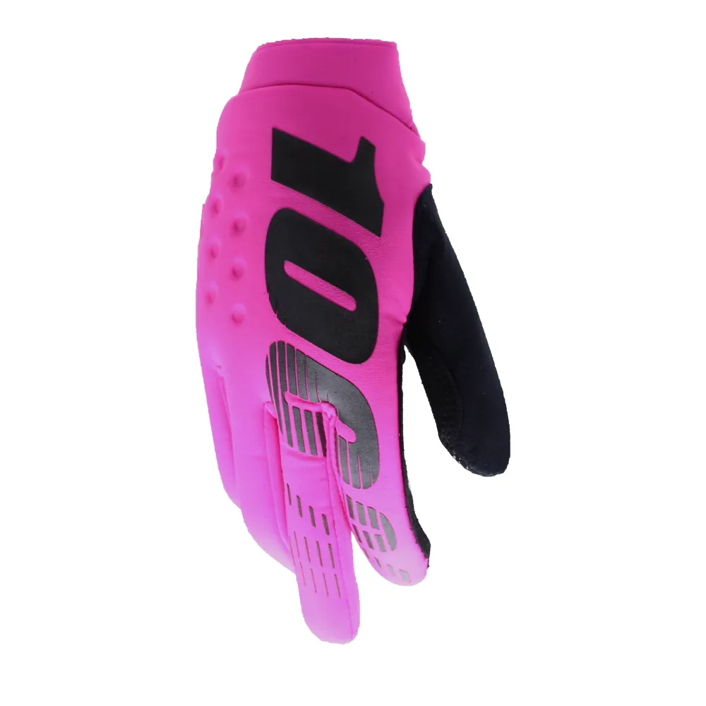 uPRISE Bikes 100 Percent Brisker Cold Weather Long Finger Gloves - Neon Pink | Price match, 365 day return s, 18-Month Warranty, Finance Available & Free UK Delivery