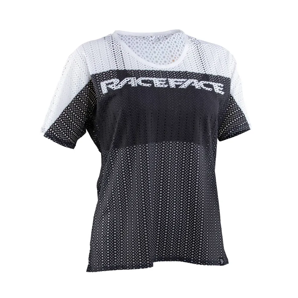 uPRISE Bikes Race Face Maya Womens Short Sleeve Mesh Jersey - White | Price match, 365 day return s, 18-Month Warranty, Finance Available & Free UK Delivery