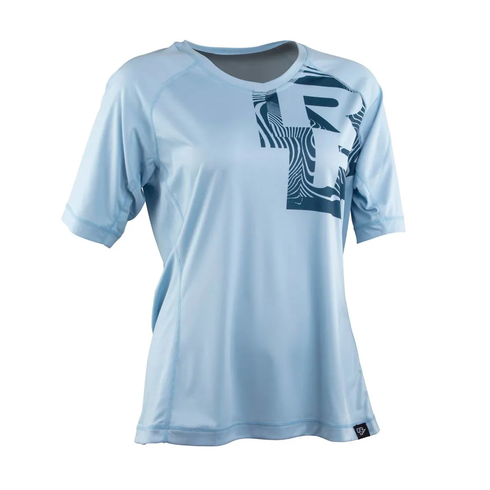 uPRISE Bikes Race Face Nimby Womens Short Sleeve Jersey - Sky Blue | Price match, 365 day return s, 18-Month Warranty, Finance Available & Free UK Delivery