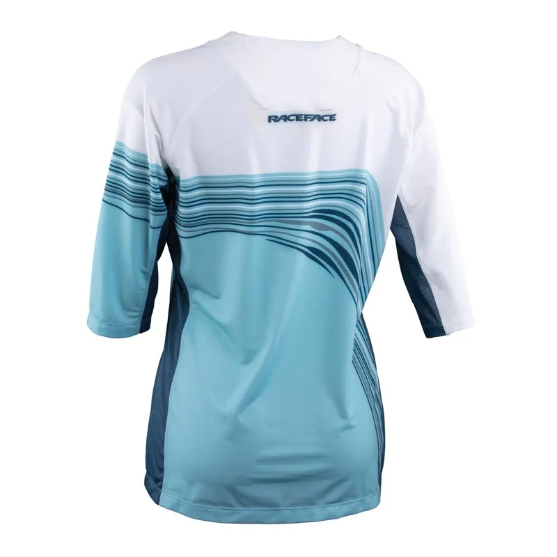 Race Face Khyber Womens 3/4 Sleeve Jersey - Sky Blue-1