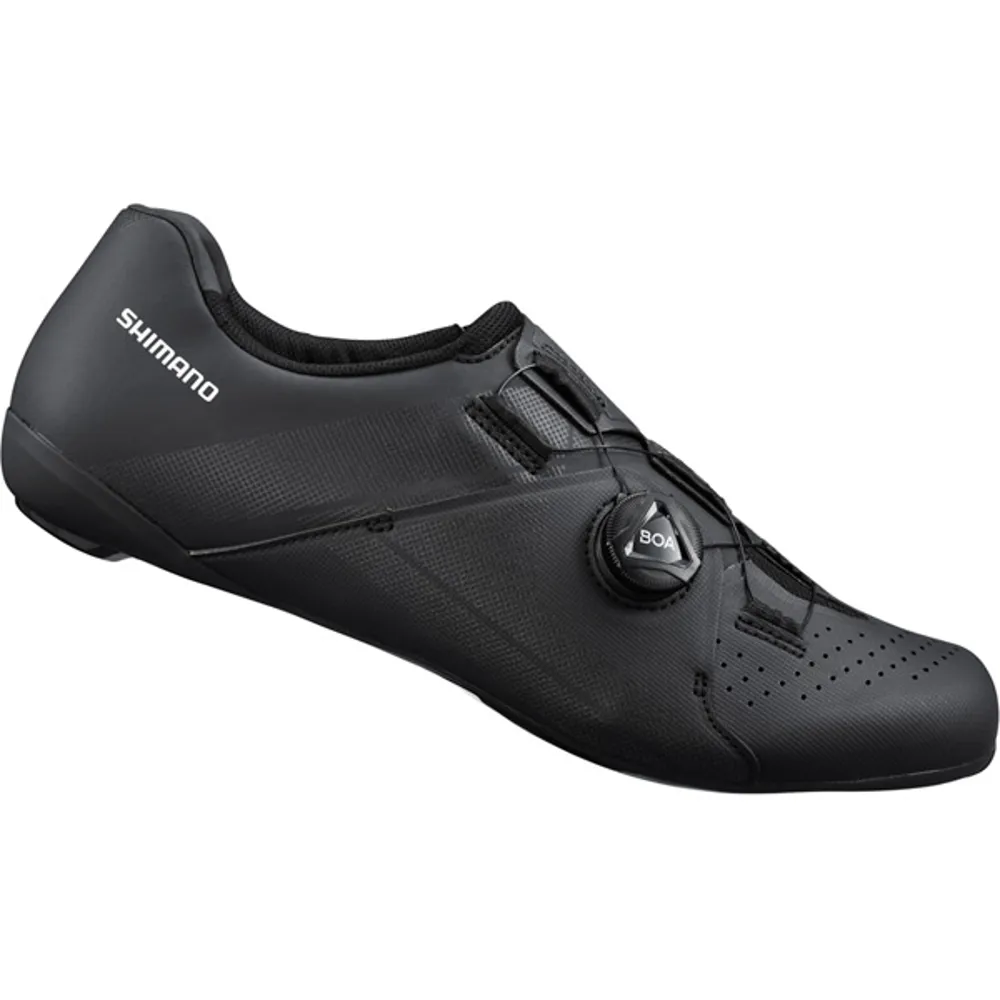 uPRISE Bikes Shimano RC300 SPD-SL Men's Road Shoes - Black | Price match, 365 day return s, 18-Month Warranty, Finance Available & Free UK Delivery