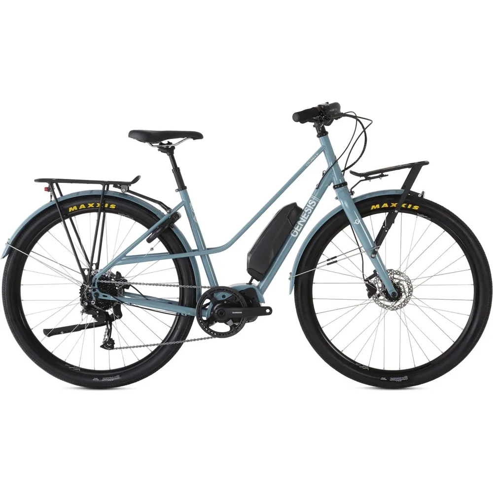 uPRISE Bikes Genesis Columbia Road Electric Urban Bike - Pale Blue | Price match, 365 day return s, 18-Month Warranty, Finance Available & Free UK Delivery