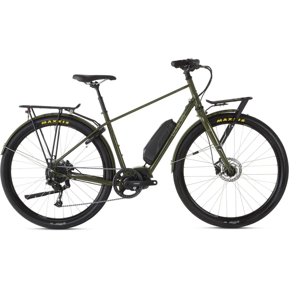 uPRISE Bikes Genesis Smithfield Electric Urban Bike - Green | Price match, 365 day return s, 18-Month Warranty, Finance Available & Free UK Delivery