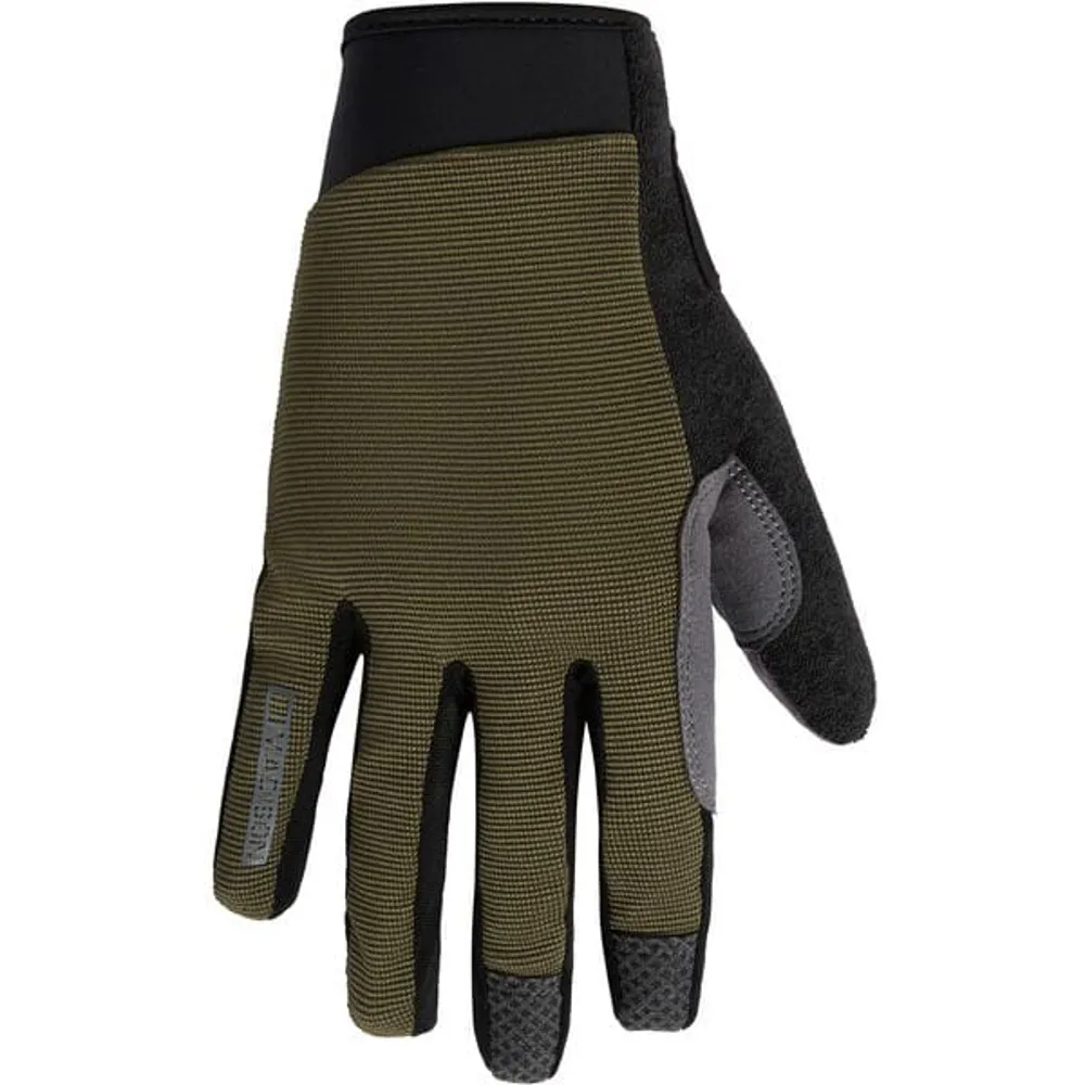 uPRISE Bikes Madison Freewheel Trail Long Finger Gloves - Dark Olive | Price match, 365 day return s, 18-Month Warranty, Finance Available & Free UK Delivery