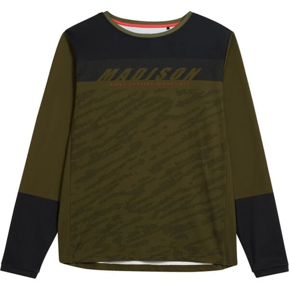 uPRISE Bikes Madison Zenith Thermal Long Sleeve Men's Jersey - Dark Olive | Price match, 365 day return s, 18-Month Warranty, Finance Available & Free UK Delivery