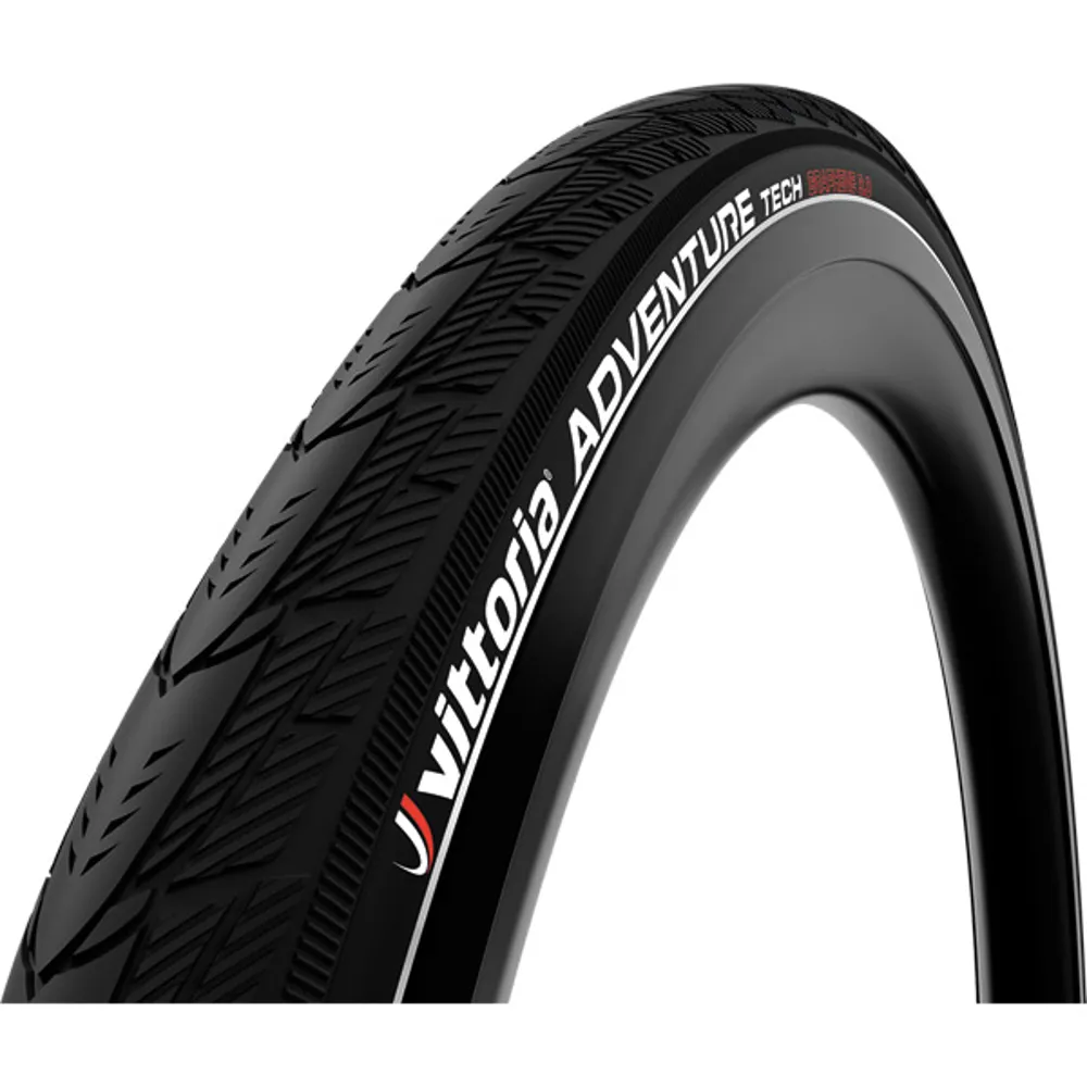 uPRISE Bikes Vittoria Adventure Tech 700c Rigid Reflective G2.0 Urban Tyre - Black | Price match, 365 day return s, 18-Month Warranty, Finance Available & Free UK Delivery