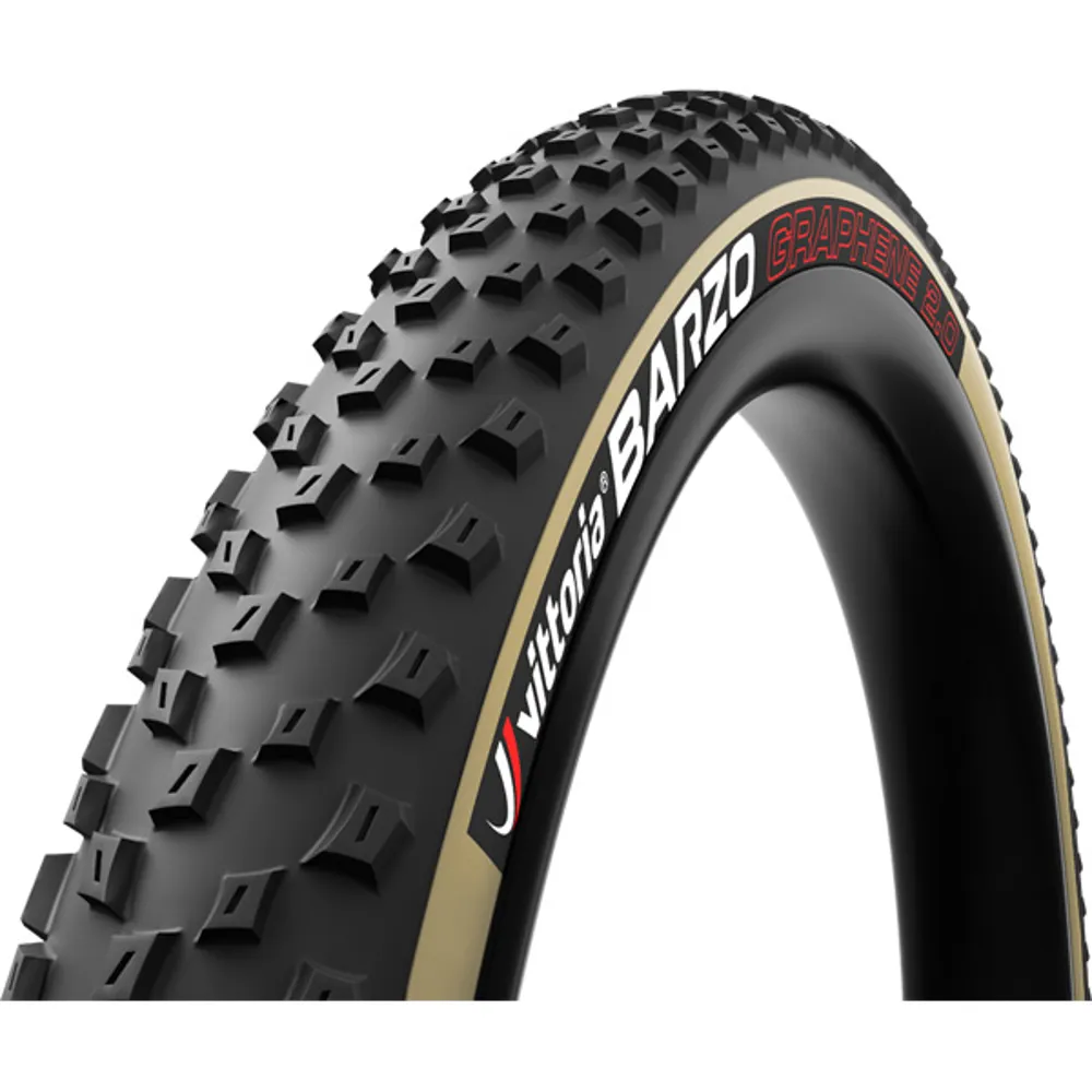 uPRISE Bikes Vittoria Barzo XC G2.0 Folding 29er MTB Tyre - Black/Tan | Price match, 365 day return s, 18-Month Warranty, Finance Available & Free UK Delivery
