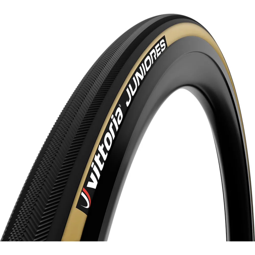 uPRISE Bikes Vittoria Juniores Tubular Junior Tyre - Black/Tan | Price match, 365 day return s, 18-Month Warranty, Finance Available & Free UK Delivery