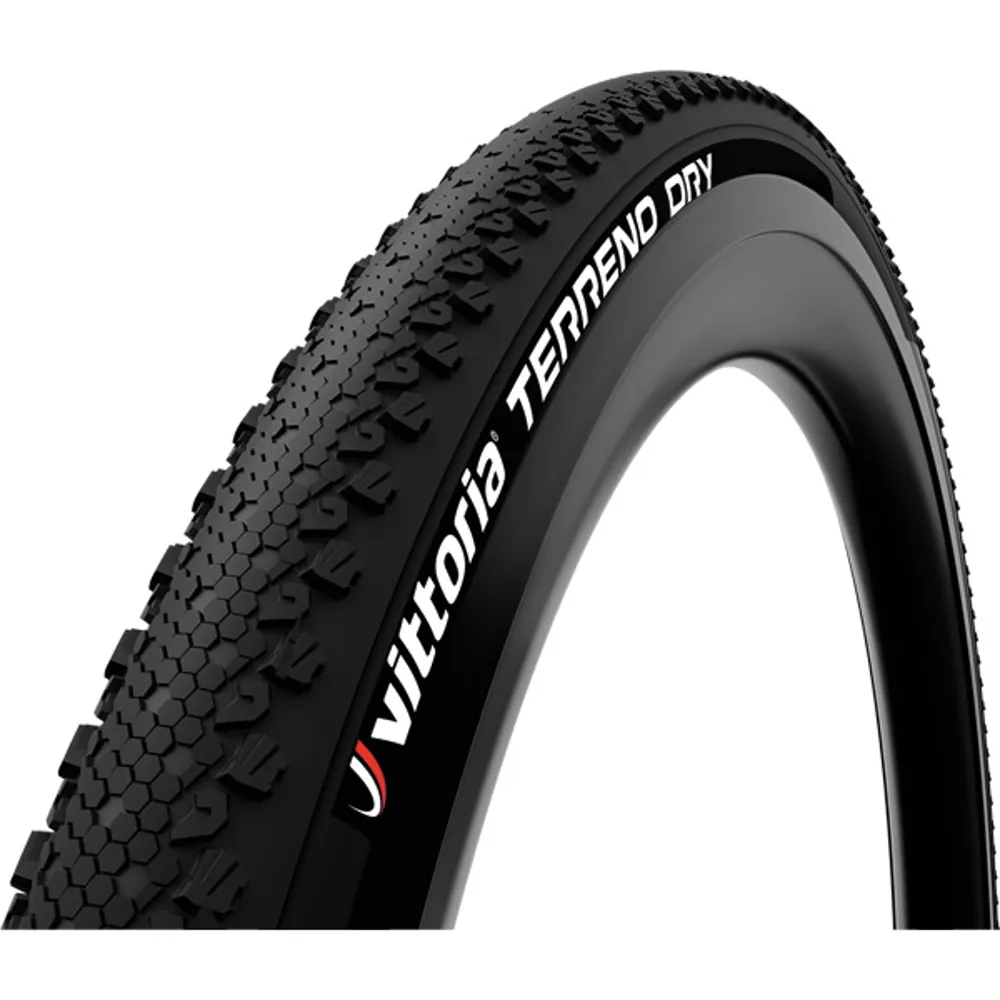 uPRISE Bikes Vittoria Terreno Dry Rigid 700c Clincher Cyclocross Tyre - Black | Price match, 365 day return s, 18-Month Warranty, Finance Available & Free UK Delivery