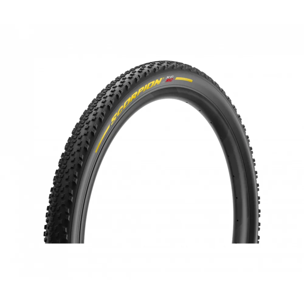 uPRISE Bikes Pirelli Scorpion XC RC 29x2.20 Lite MTB Tyre - Black/Yellow | Price match, 365 day return s, 18-Month Warranty, Finance Available & Free UK Delivery