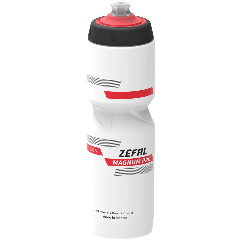 uPRISE Bikes Zefal Magnum Pro Water Bottle - 1L - White | Price match, 365 day return s, 18-Month Warranty, Finance Available & Free UK Delivery