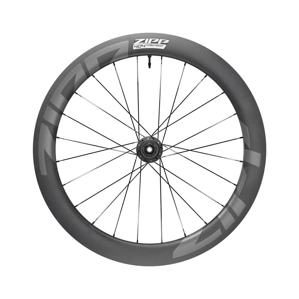 uPRISE Bikes Zipp 404 Firecrest Carbon Tubeless Centre Lock Front Wheel - 12X100mm | Price match, 365 day return s, 18-Month Warranty, Finance Available & Free UK Delivery