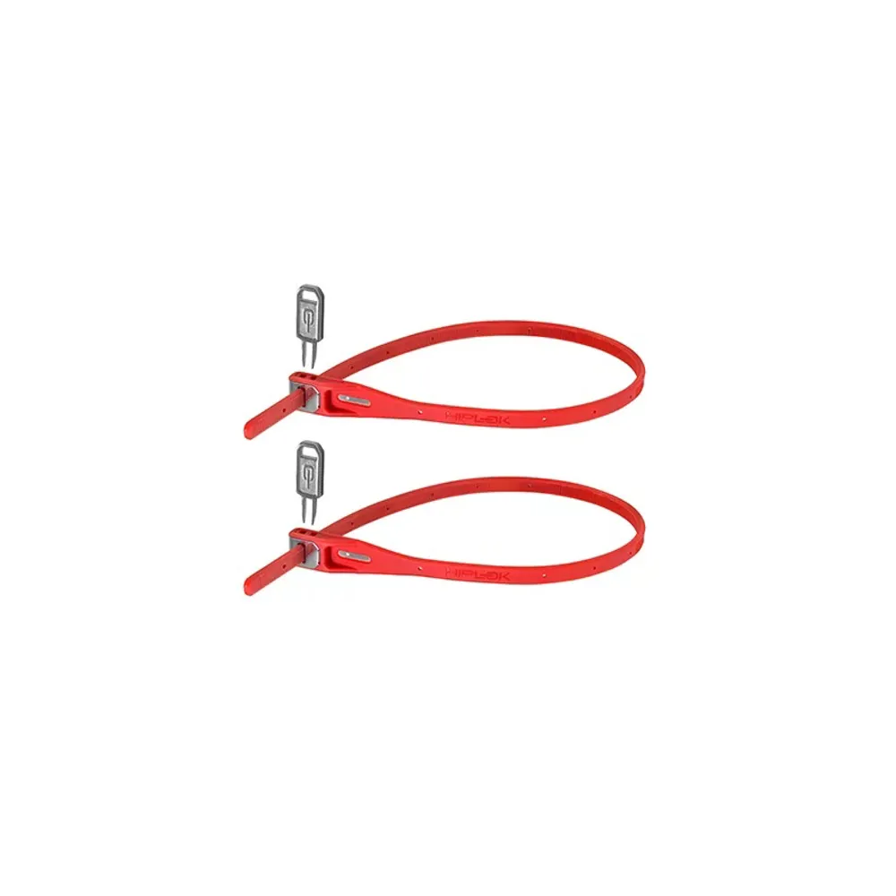uPRISE Bikes Hiplok HipLok Z-Lok Armoured Twin Pack Reuseable Tie - Red - 40cm | Price match, 365 day return s, 18-Month Warranty, Finance Available & Free UK Delivery