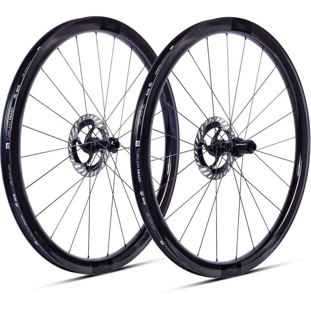 uPRISE Bikes Ere Research ERE Tenaci GA40 Carbon Road Wheelset - SRAM - Gloss Black | Price match, 365 day return s, 18-Month Warranty, Finance Available & Free UK Delivery