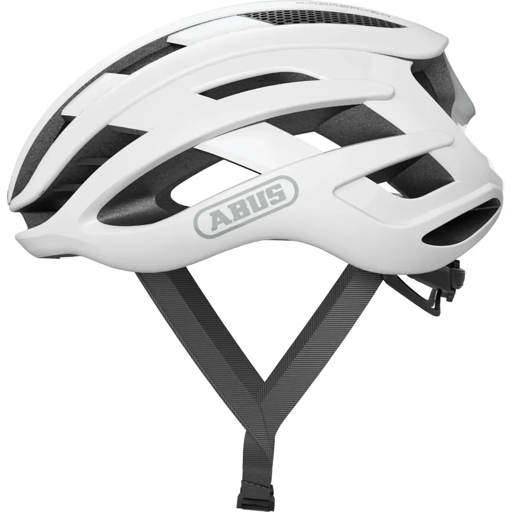 uPRISE Bikes Upgrade Abus AirBreaker Road Cycling Helmet - Polar White | Price match, 365 day return s, 18-Month Warranty, Finance Available & Free UK Delivery