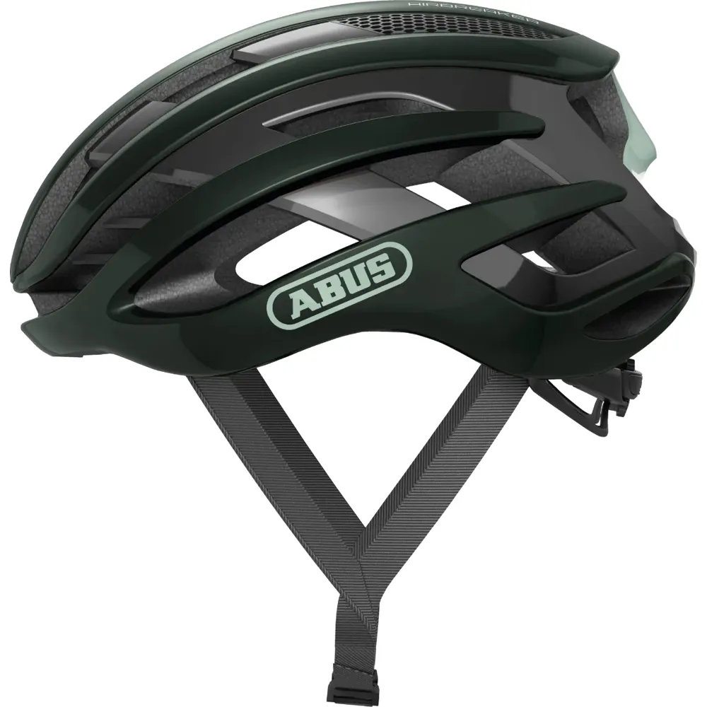 uPRISE Bikes Abus AirBreaker Road Cycling Helmet - Moss Green | Price match, 365 day return s, 18-Month Warranty, Finance Available & Free UK Delivery