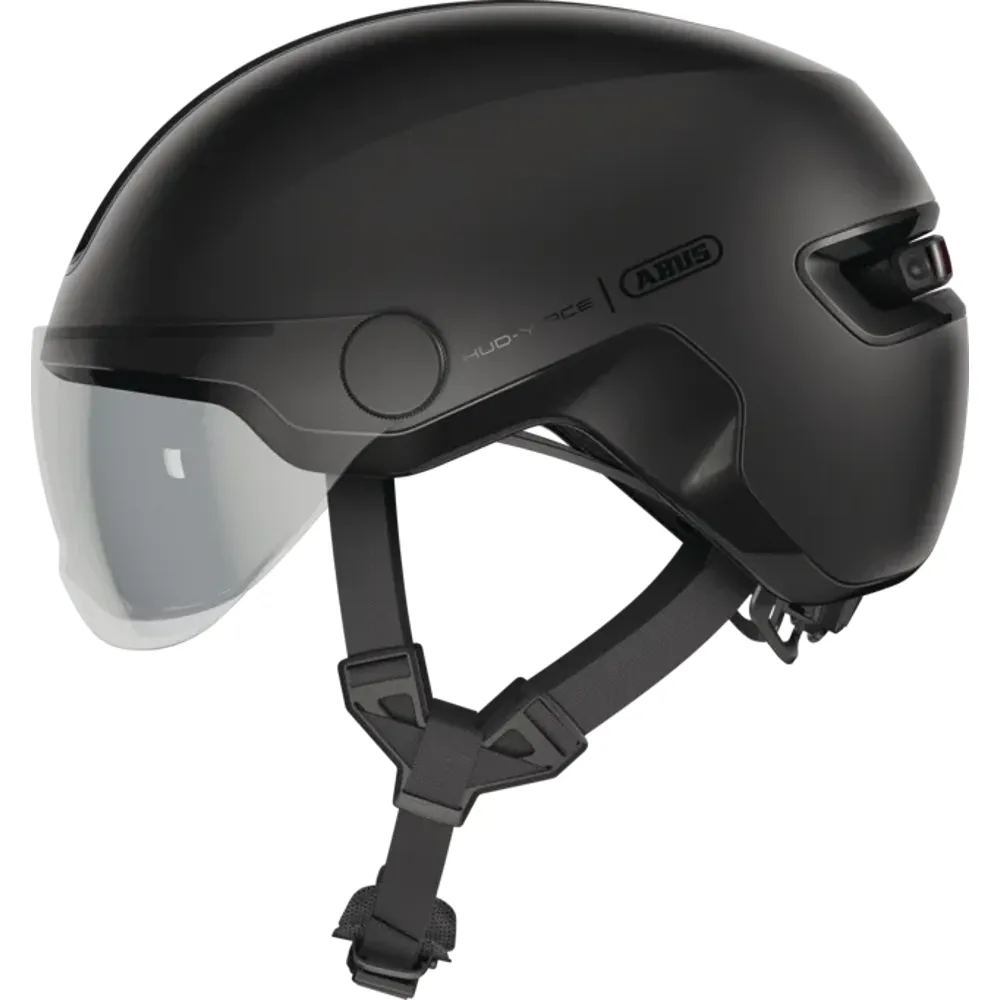 uPRISE Bikes Abus HUD-Y ACE Urban Helmet - Black | Price match, 365 day return s, 18-Month Warranty, Finance Available & Free UK Delivery