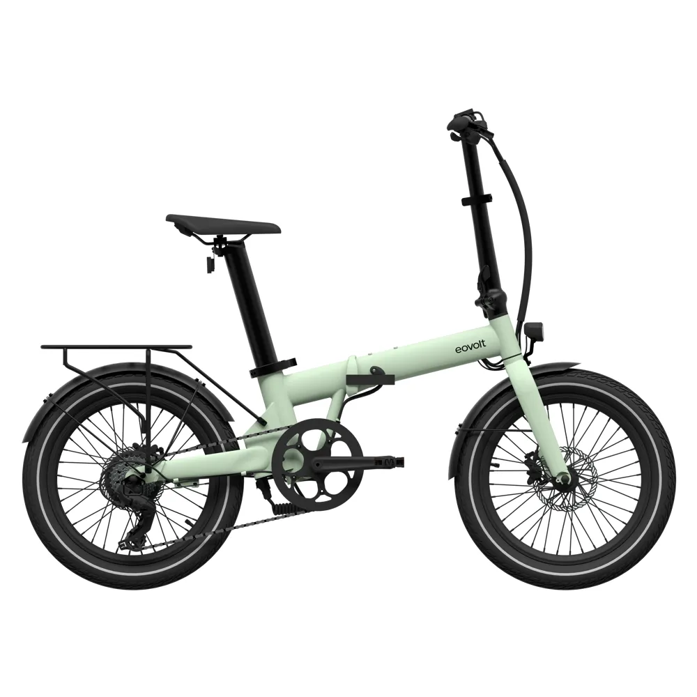 uPRISE Bikes Eovolt Afternoon 20w Origins Folding Electric Bike - Sage Green | Price match, 365 day return s, 18-Month Warranty, Finance Available & Free UK Delivery