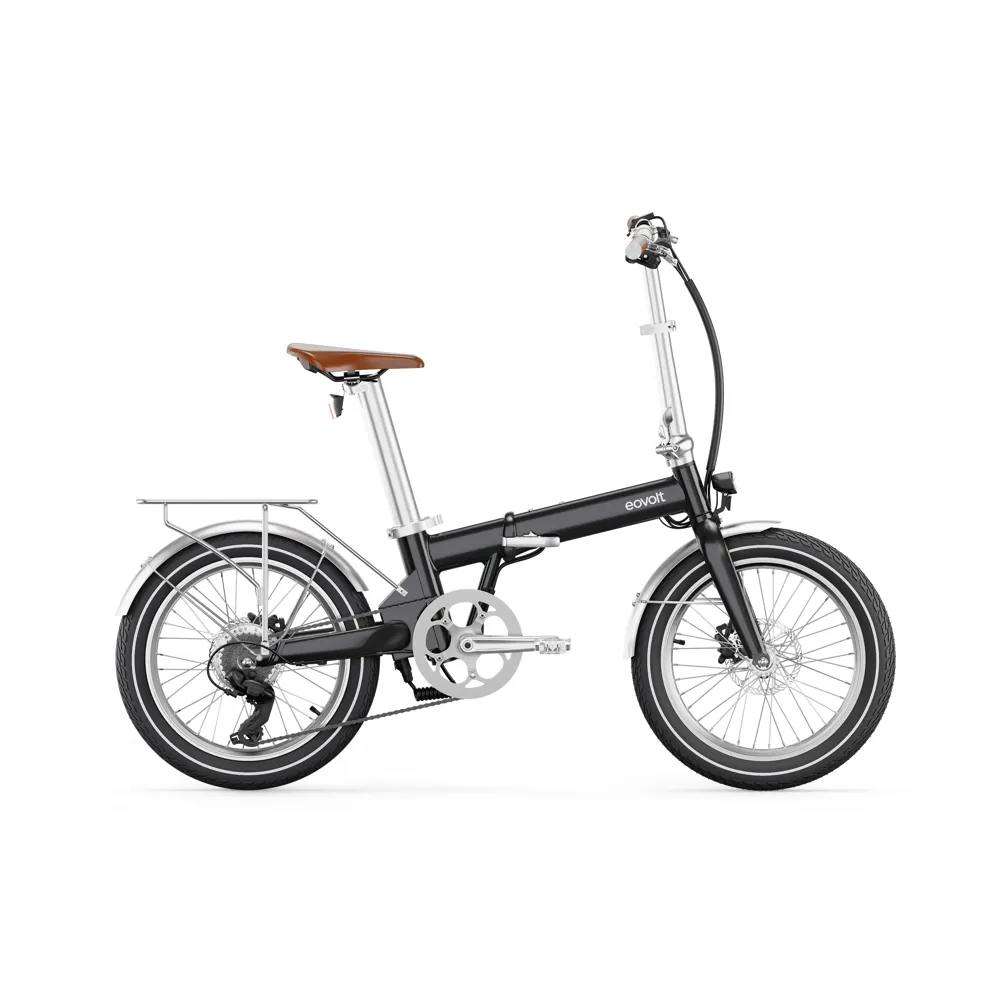 uPRISE Bikes Eovolt Afternoon 20w Origins Vintage Folding Electric Bike - Satin Black | Price match, 365 day return s, 18-Month Warranty, Finance Available & Free UK Delivery