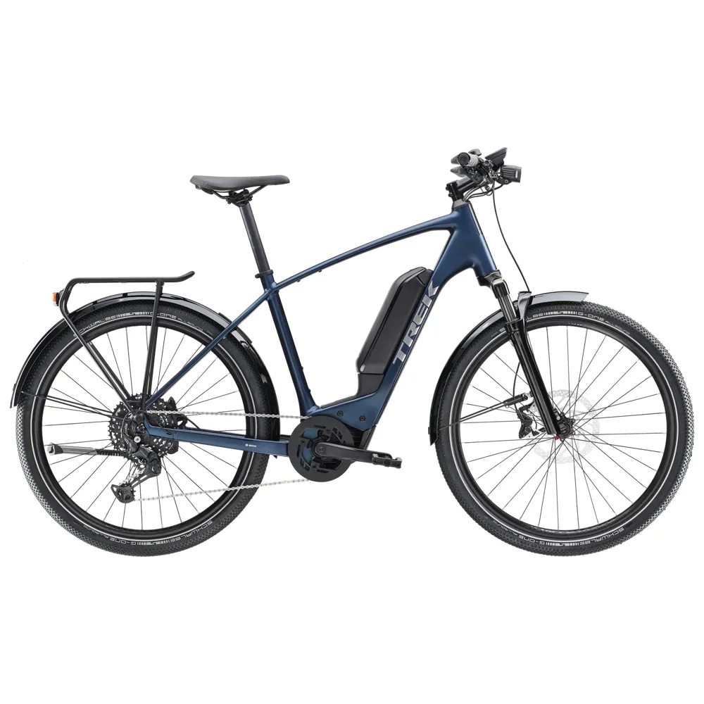 uPRISE Bikes Trek Allant+ 6 545wh 2025 Electric Hybrid Bike - Mulsanne Blue | Price match, 365 day return s, 18-Month Warranty, Finance Available & Free UK Delivery