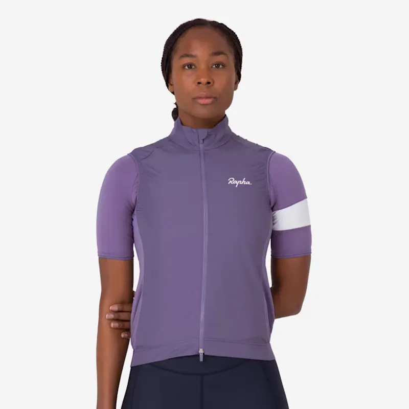 Rapha Core Women's Cycling Gilet - Dusted Lilac/White-2