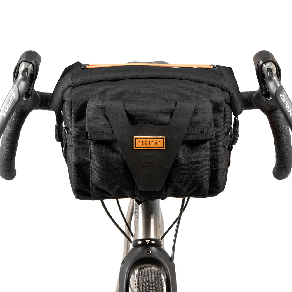 uPRISE Bikes Restrap Bar Pack 10L Handlebar Bag - Black | Price match, 365 day return s, 18-Month Warranty, Finance Available & Free UK Delivery