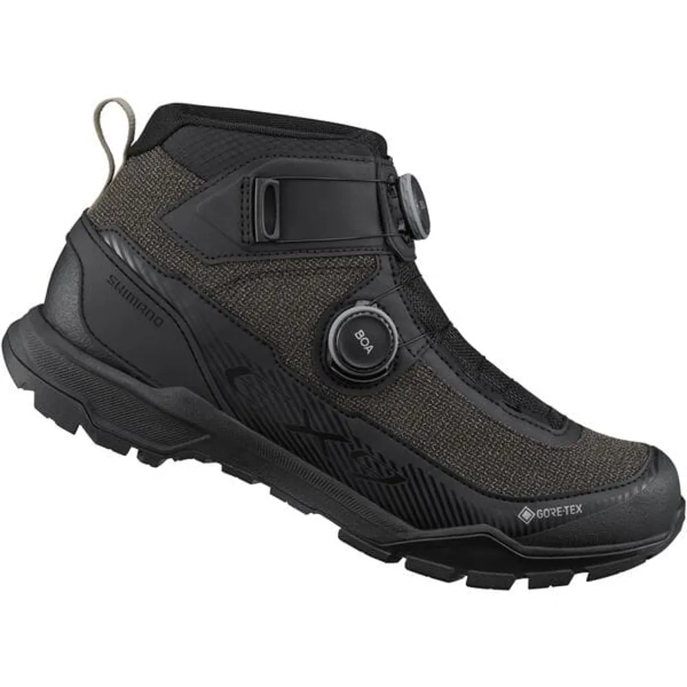 uPRISE Bikes Shimano EX9 GORE-TEX SPD MTB Shoes - Grey | Price match, 365 day return s, 18-Month Warranty, Finance Available & Free UK Delivery