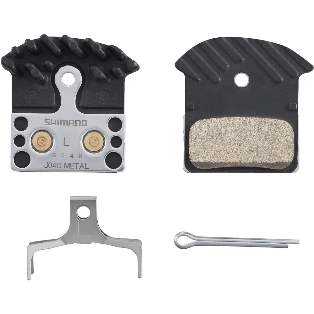 uPRISE Bikes Shimano J04C Disc Brake Pads + Spring Cooling Fins - Sintered | Price match, 365 day return s, 18-Month Warranty, Finance Available & Free UK Delivery