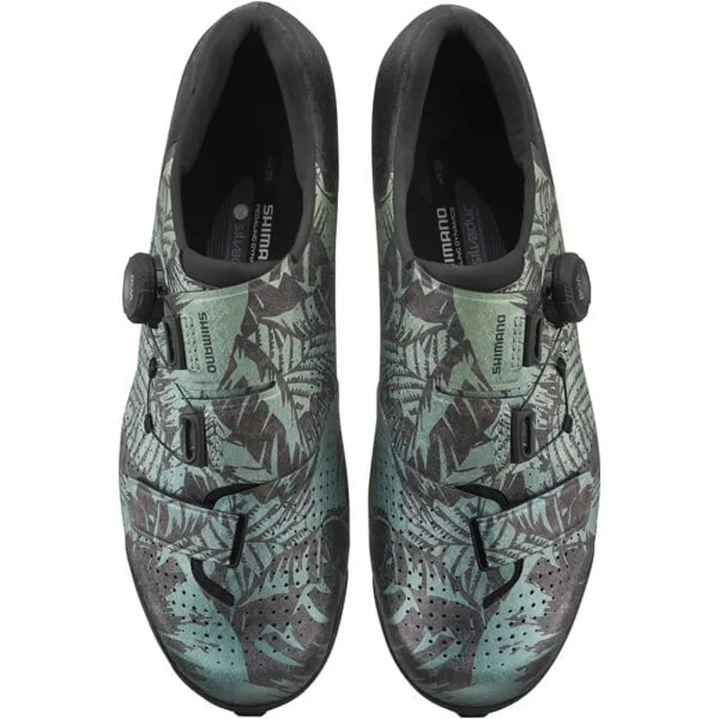 Shimano RX8 Gravel Road Shoes - Tropical Leaves-1