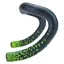Supacaz Super Sticky Kush Star Fade Bar Tape - Neon Yellow/Ano Black Plugs