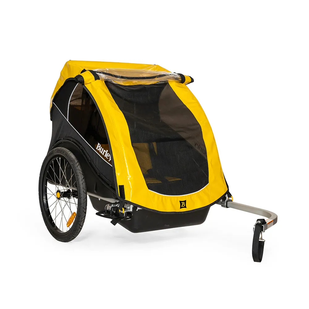 uPRISE Bikes Burley Rental Cub Child Trailer - Yellow | Price match, 365 day return s, 18-Month Warranty, Finance Available & Free UK Delivery