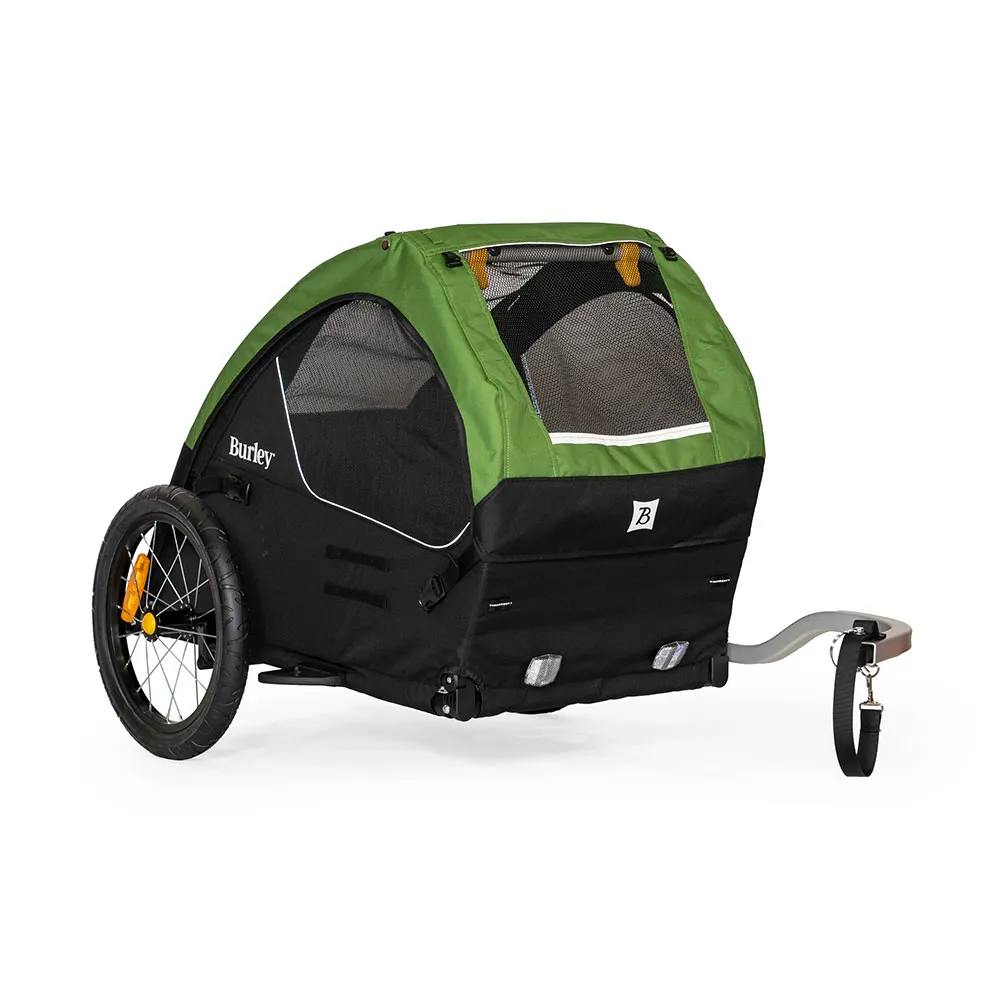 uPRISE Bikes Burley Tail Wagon Pet Trailer - Green | Price match, 365 day return s, 18-Month Warranty, Finance Available & Free UK Delivery