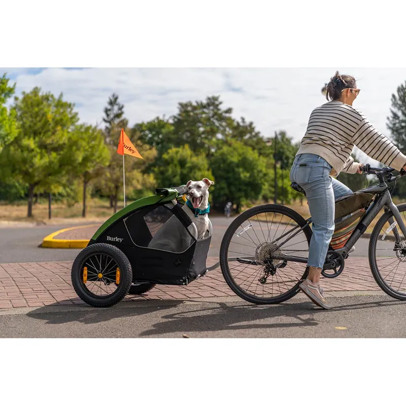 Burley Tail Wagon Pet Trailer - Green-7