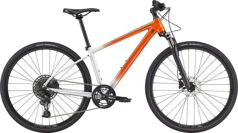 Cannondale Quick CX 1 2024 Women's Hybrid Bike - Silver/Orange