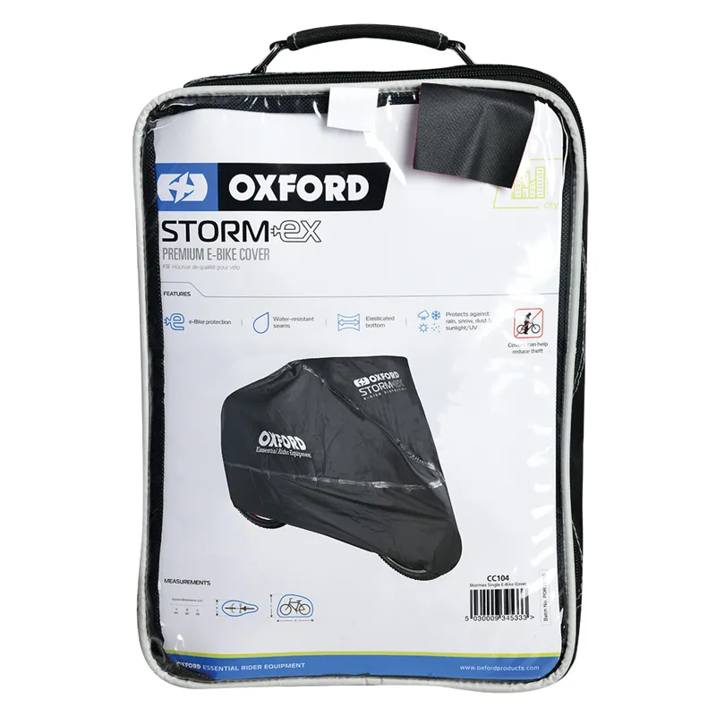 Oxford Stormex Single E-Bike Cover - 195x80x110cm-3
