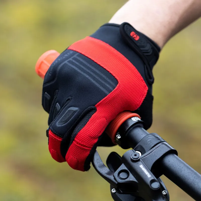 Oxford North Shore 2.0 Long Finger Cycling Gloves - Red-2