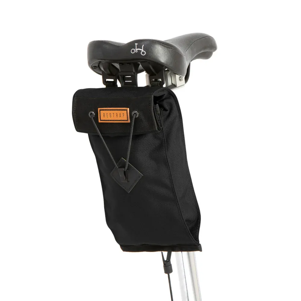 uPRISE Bikes Restrap  Large City Saddle Bag - 2L - Black | Price match, 365 day return s, 18-Month Warranty, Finance Available & Free UK Delivery