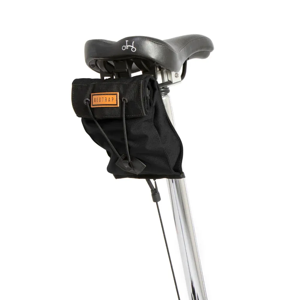 uPRISE Bikes Restrap Small City Saddle Bag - 1.2L - Black | Price match, 365 day return s, 18-Month Warranty, Finance Available & Free UK Delivery