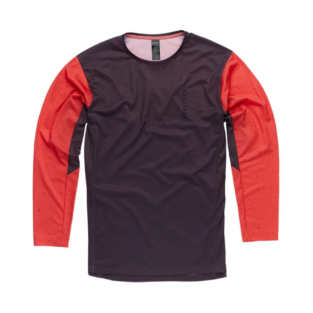 uPRISE Bikes Race Face Indy Men's Long Sleeve MTB Jersey - Coral | Price match, 365 day return s, 18-Month Warranty, Finance Available & Free UK Delivery