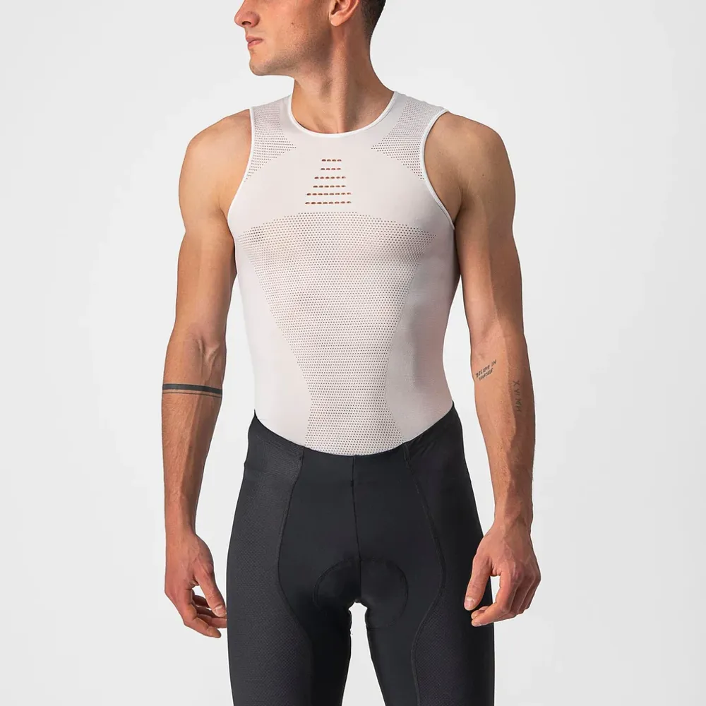 uPRISE Bikes Castelli Core Seamless Men's Sleeveless Base Layer - White | Price match, 365 day return s, 18-Month Warranty, Finance Available & Free UK Delivery