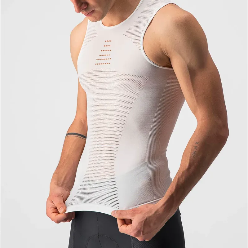 Castelli Core Seamless Men's Sleeveless Base Layer - White-2